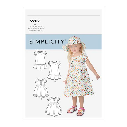 Simplicity Child/Baby Dresses and Hat S9126 - Image 2