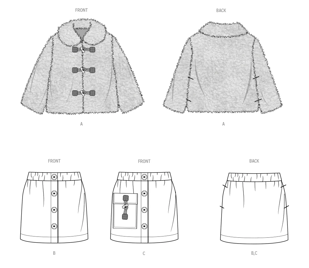 Simplicity Child Jacket & Skirt S3014 - Image 7