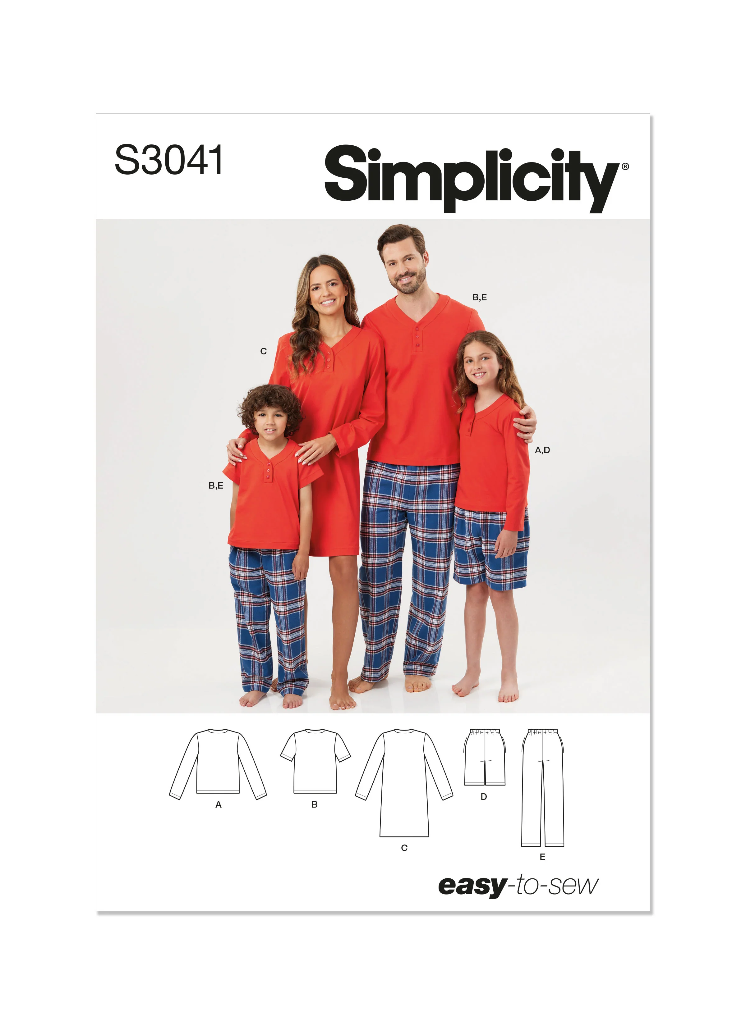 Simplicity Child/Teen/Adult Nightwear S3041 - Image 2