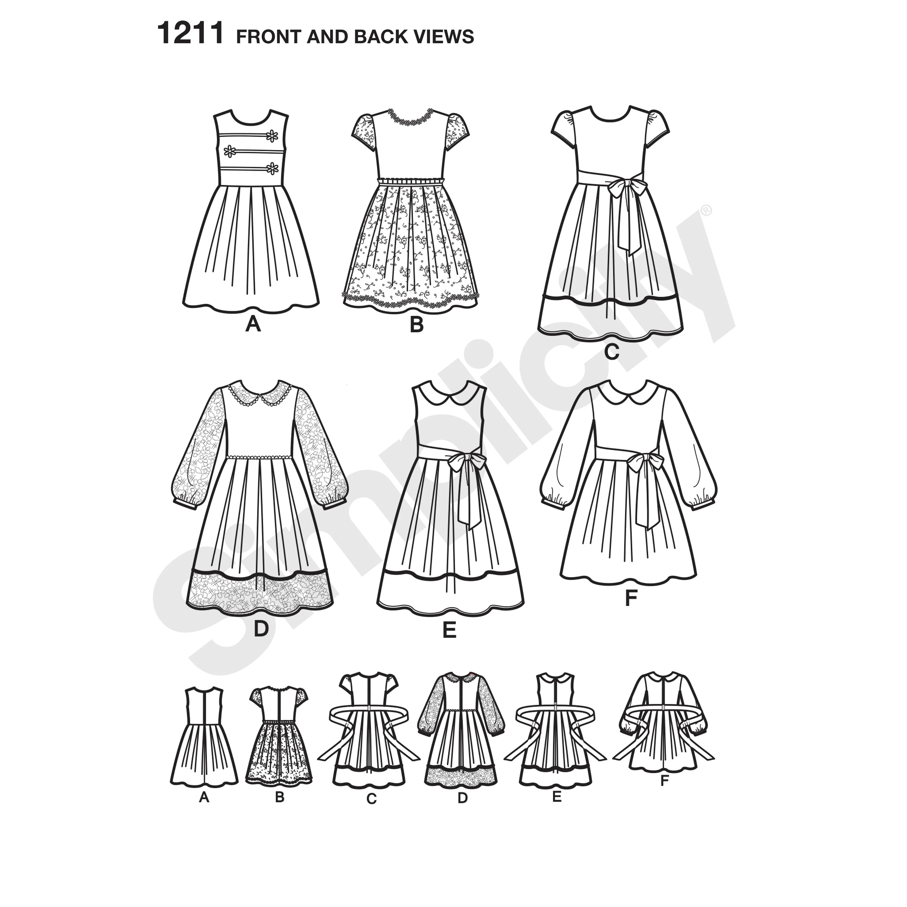 Simplicity Child/Teen Dresses S1211 - Image 4