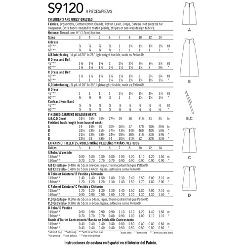 Simplicity Child/Teen Dresses S9120 - Image 8