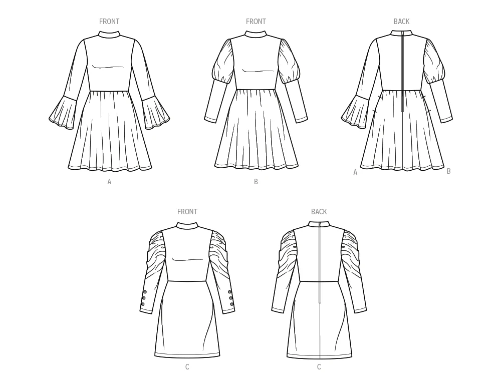 Simplicity Child/Teen Knit Dresses S9862 - Image 9