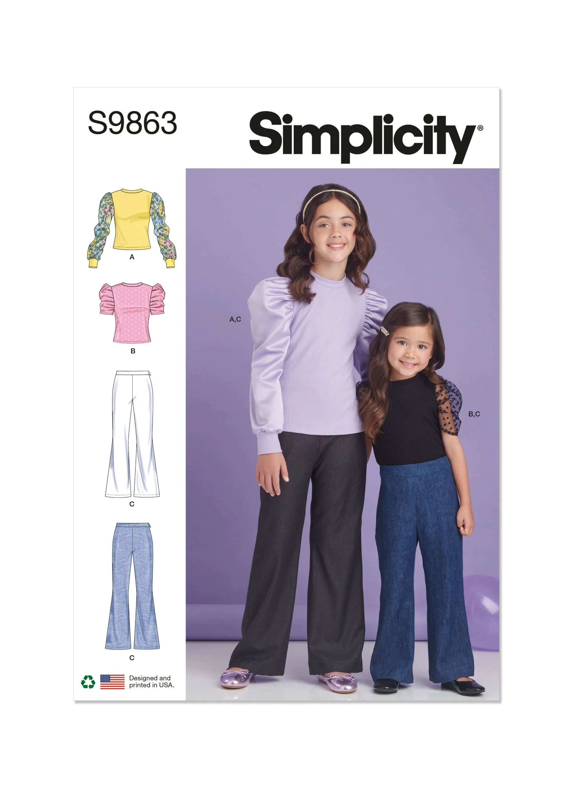 Simplicity Child/Teen Top & Trousers S9863 - Image 2