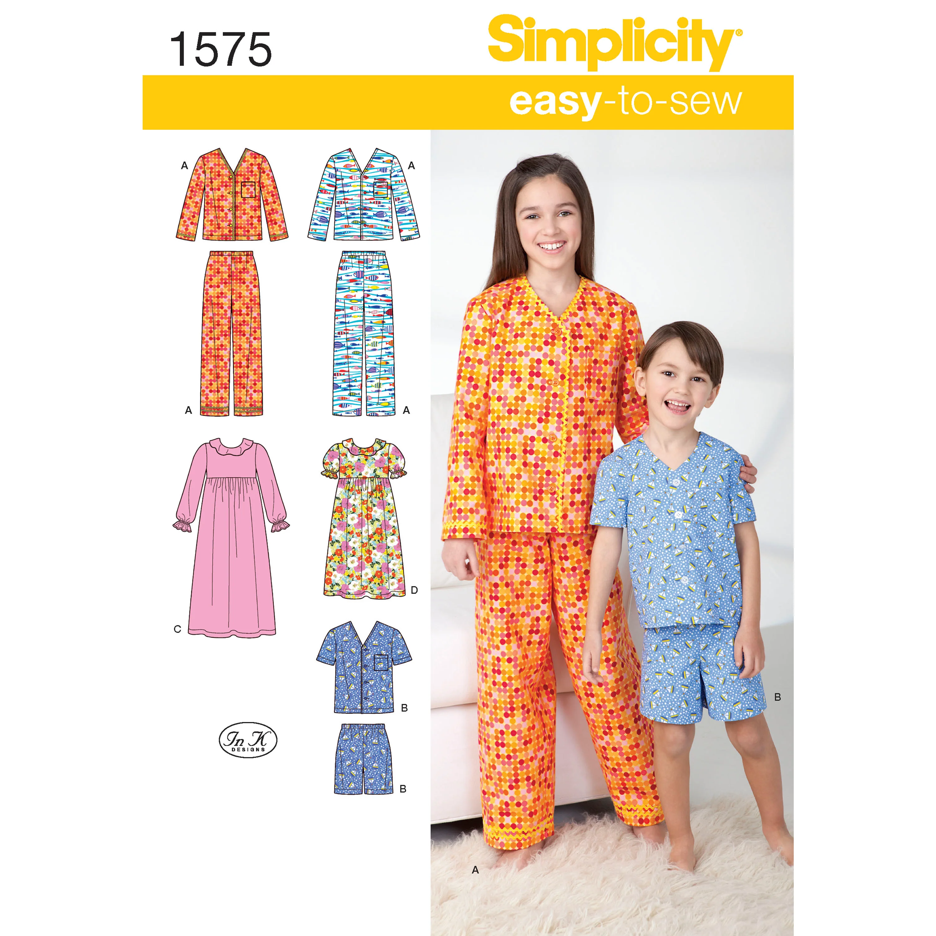 Simplicity Child/Teen's Nightwear S1575 - Image 2