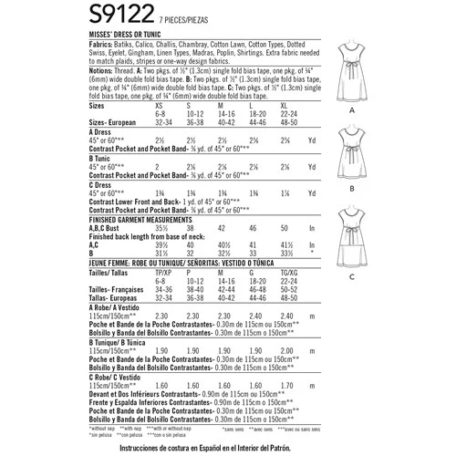 Simplicity Dress and Tunic S9122 - Image 6