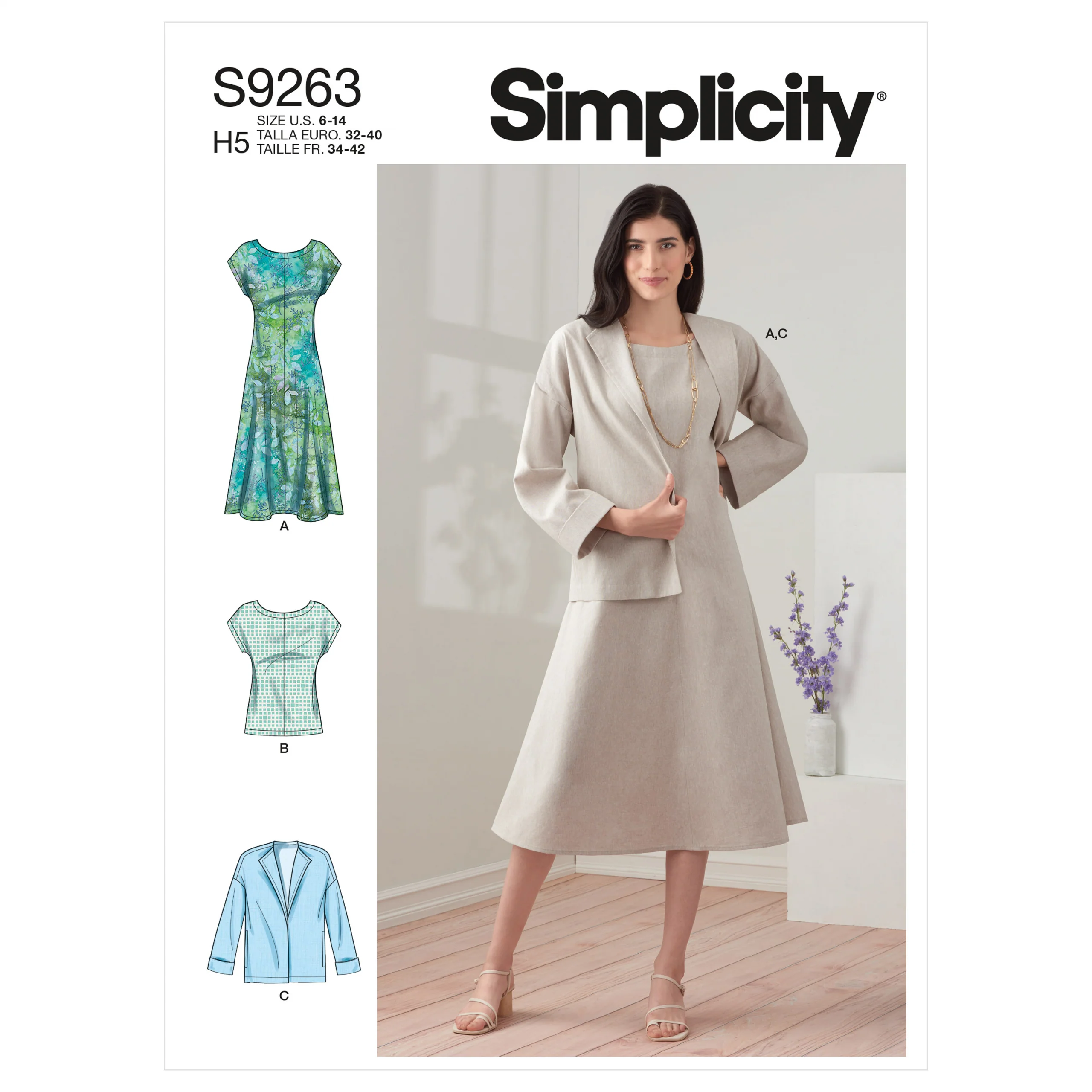 Simplicity Dress, Jacket and Top S9263 - Image 2