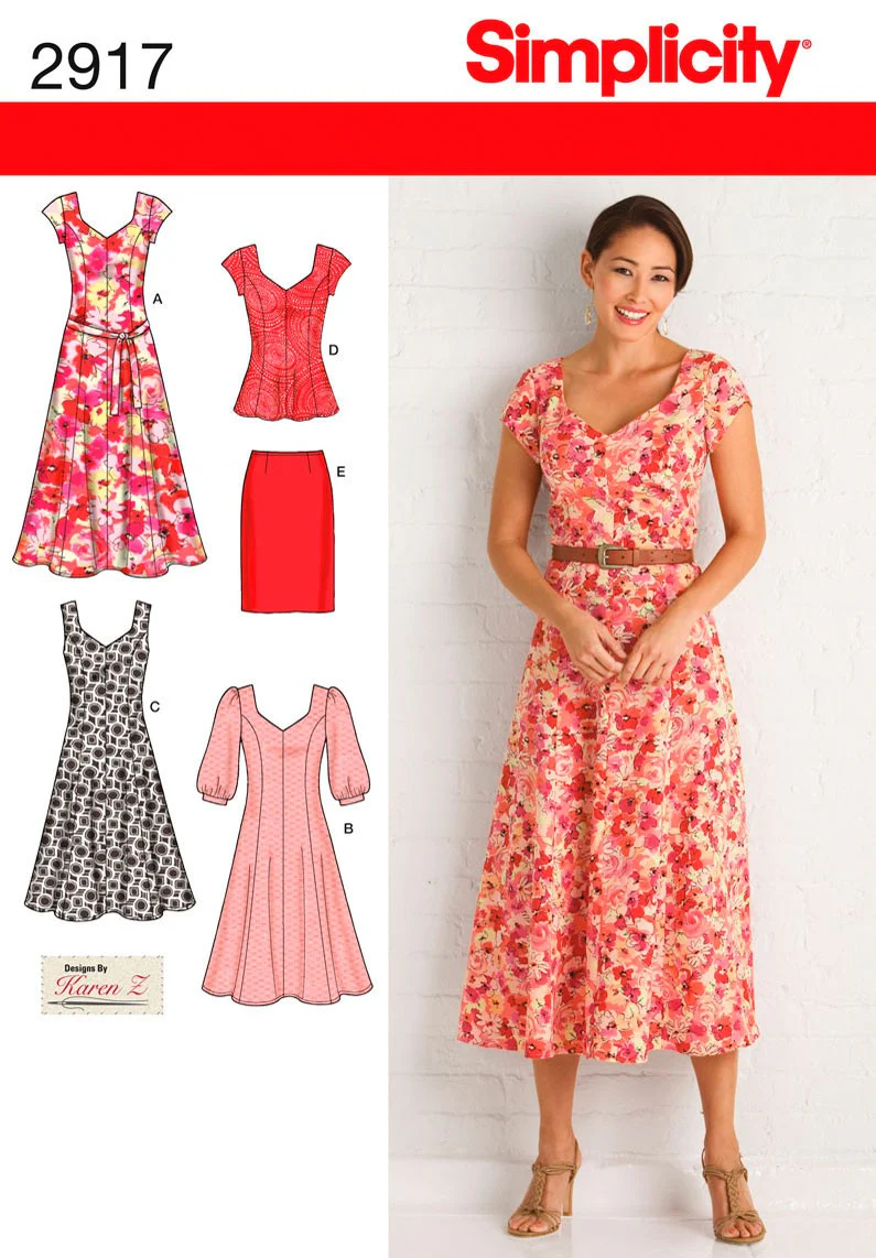 Simplicity Dress, Top and Skirt S2917 - Image 2