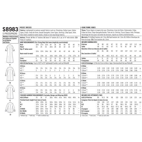 Simplicity Dresses or Top S8983 - Image 8