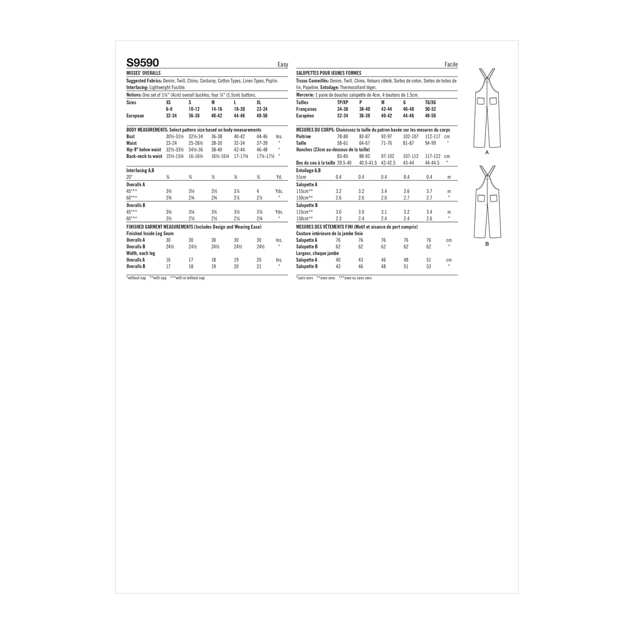 Simplicity Dungarees/Overalls S9590 - Image 7