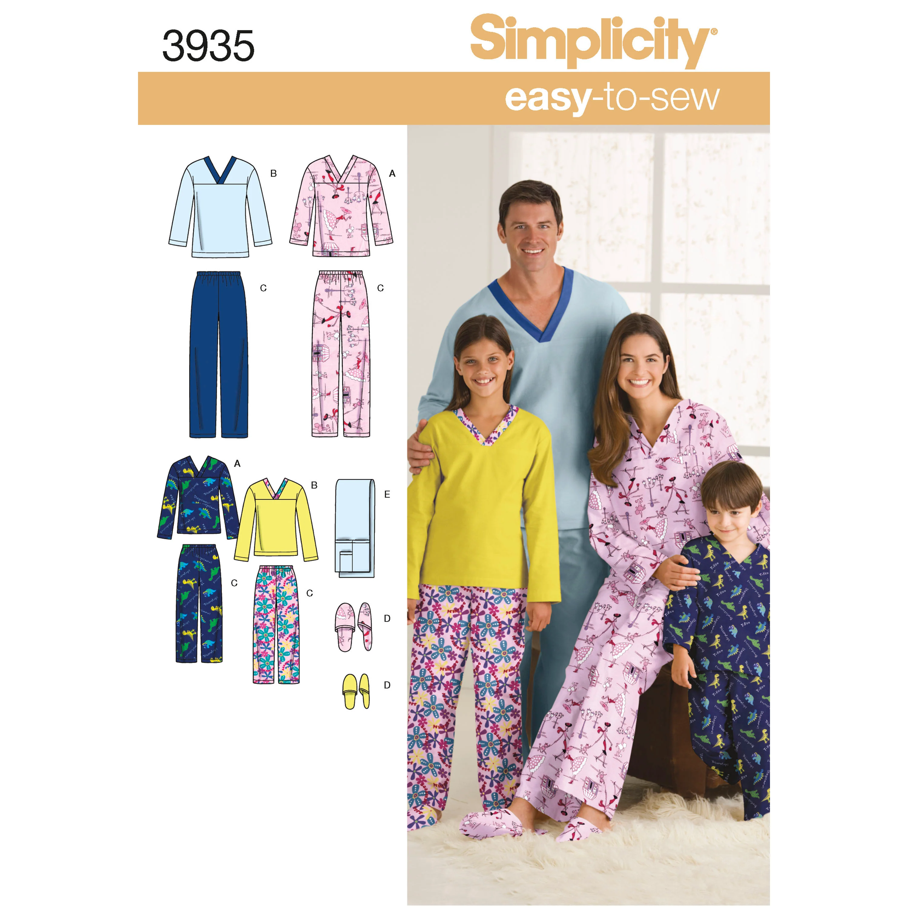 Simplicity Family Pyjamas S3935 - Image 2