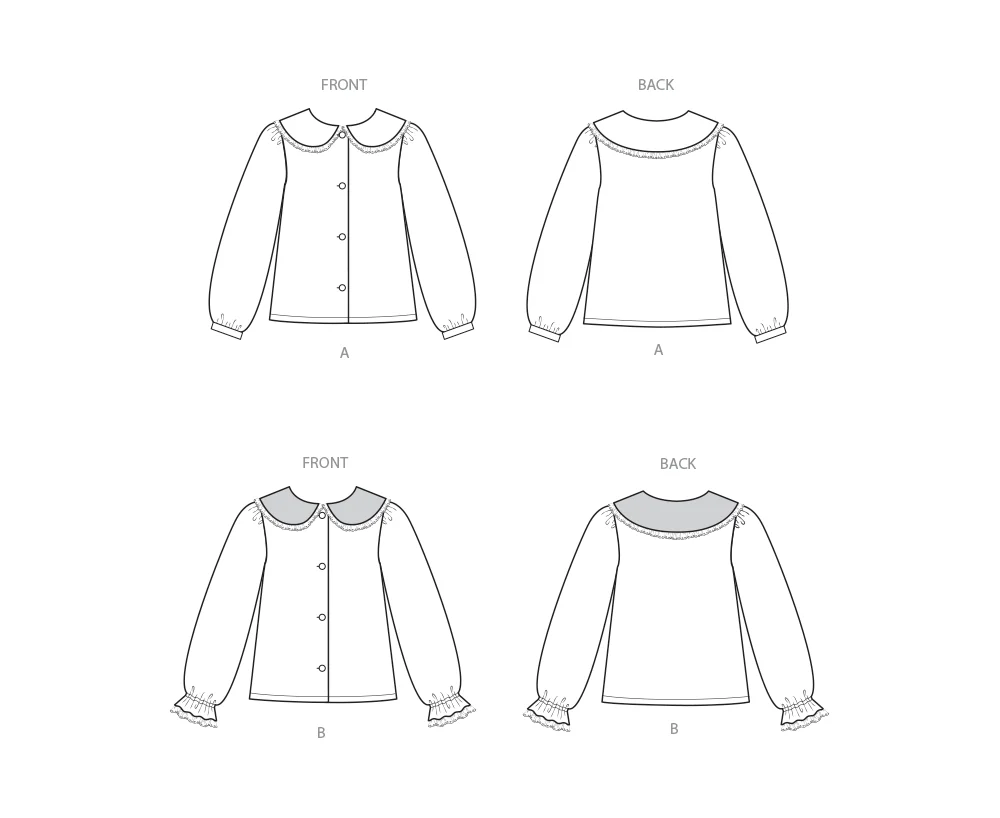 Simplicity Girls' Tops S3077 - Image 9