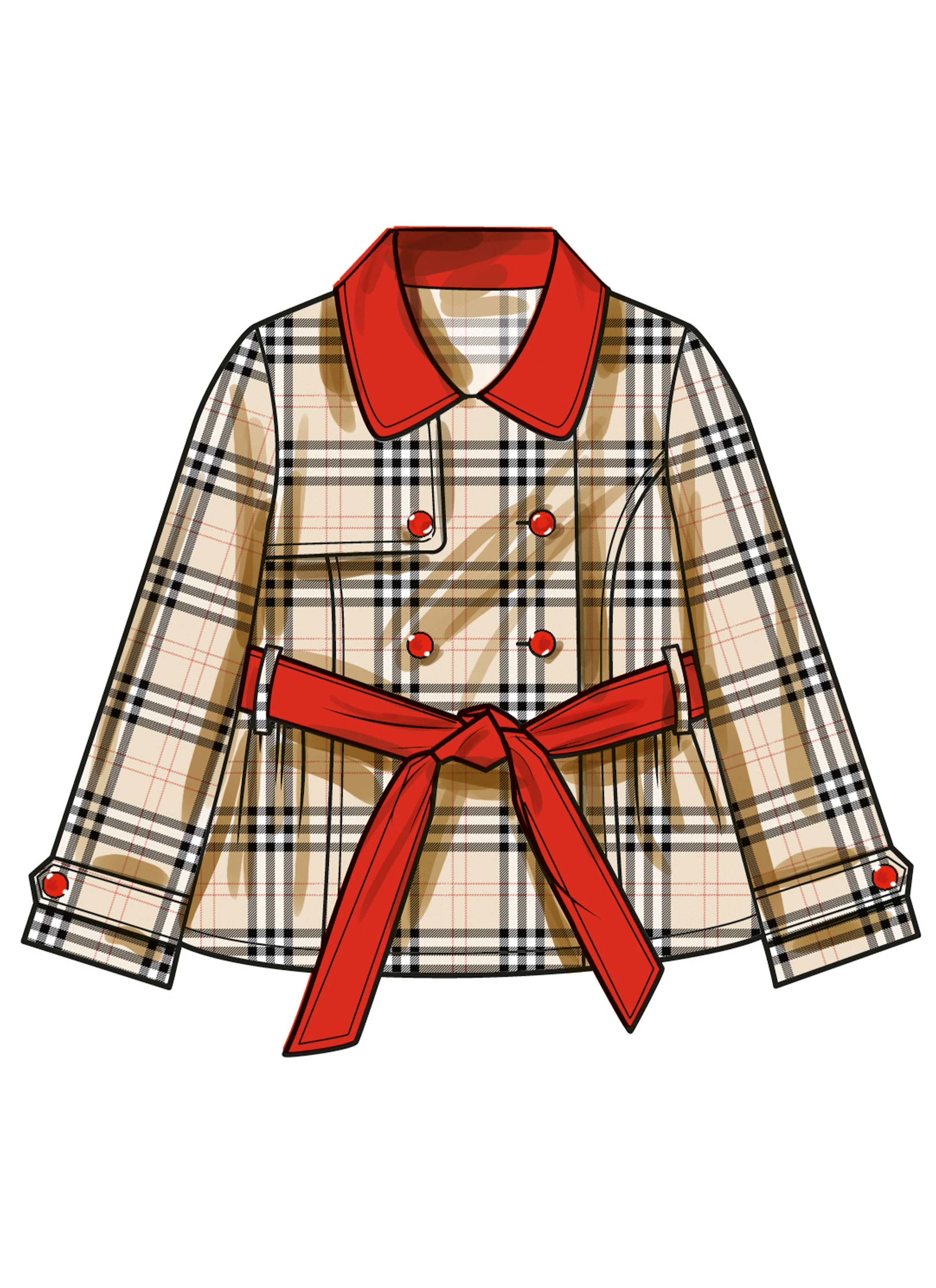 Simplicity Girl's Trench Coat S3114 - Image 3