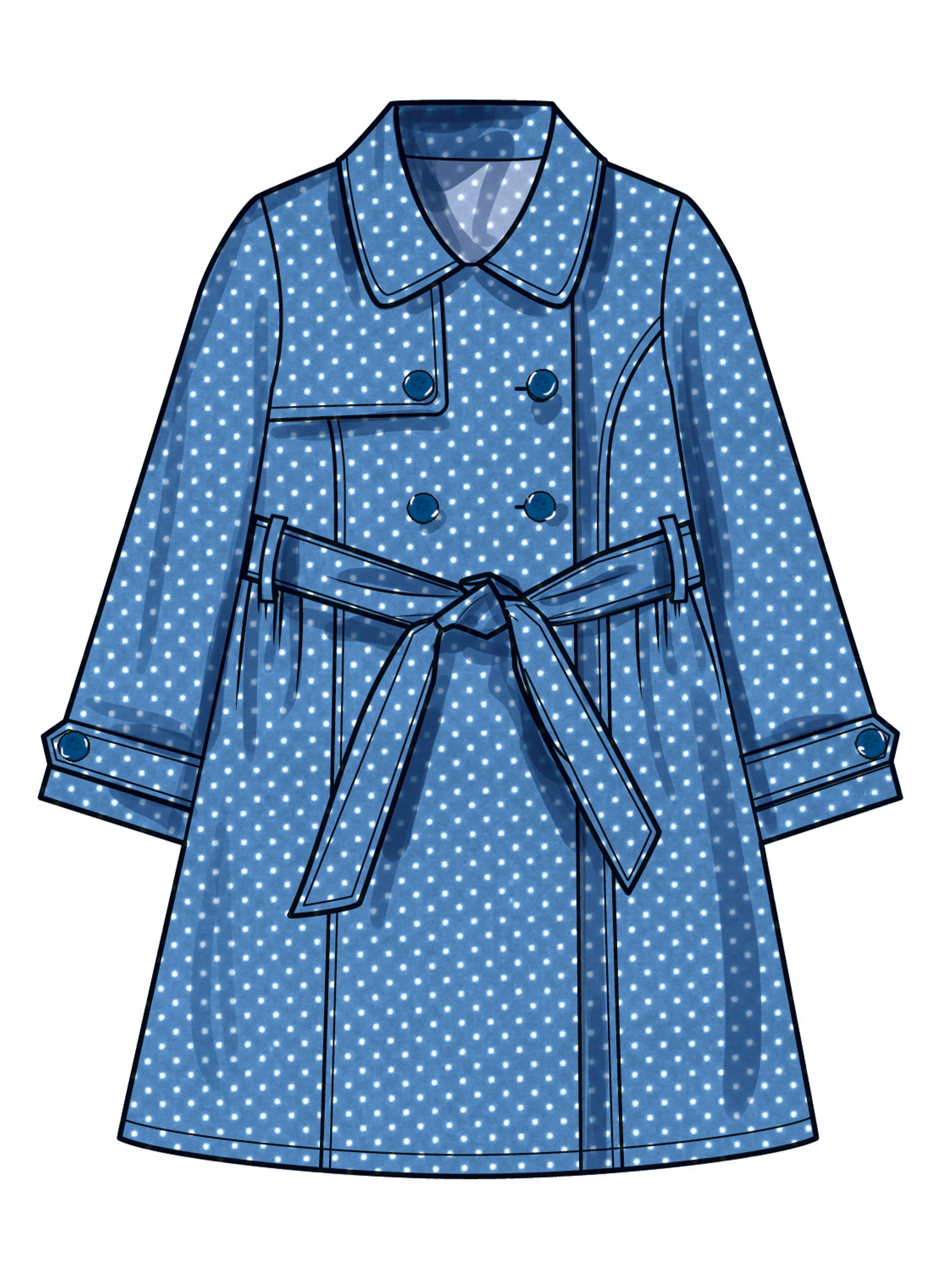 Simplicity Girl's Trench Coat S3114 - Image 5