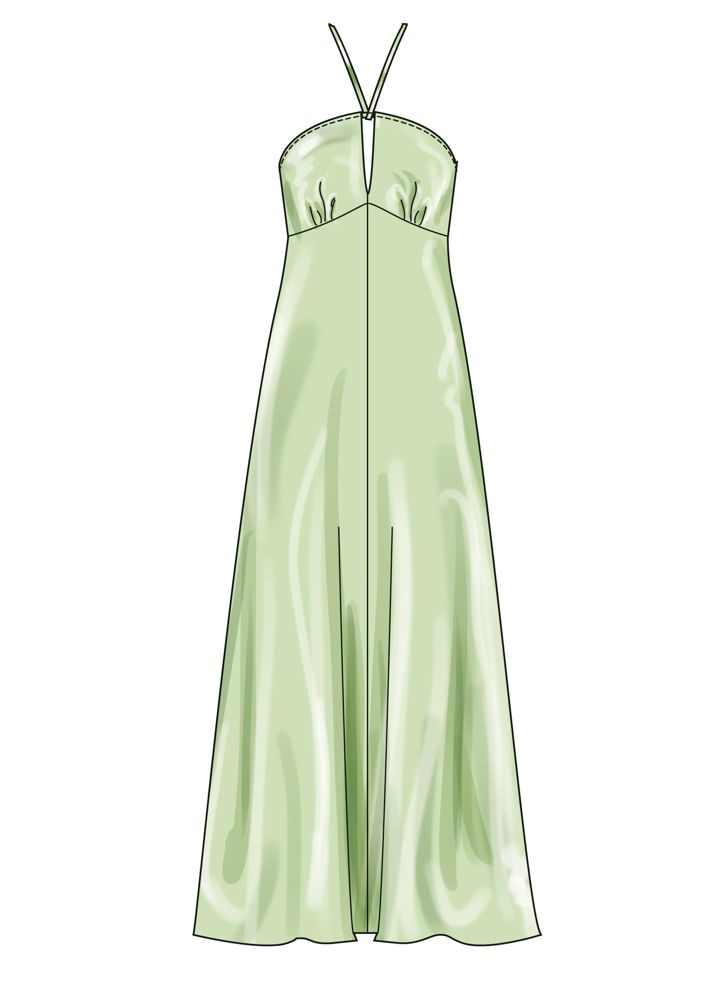 Simplicity Halter Dress S3133 - Image 6