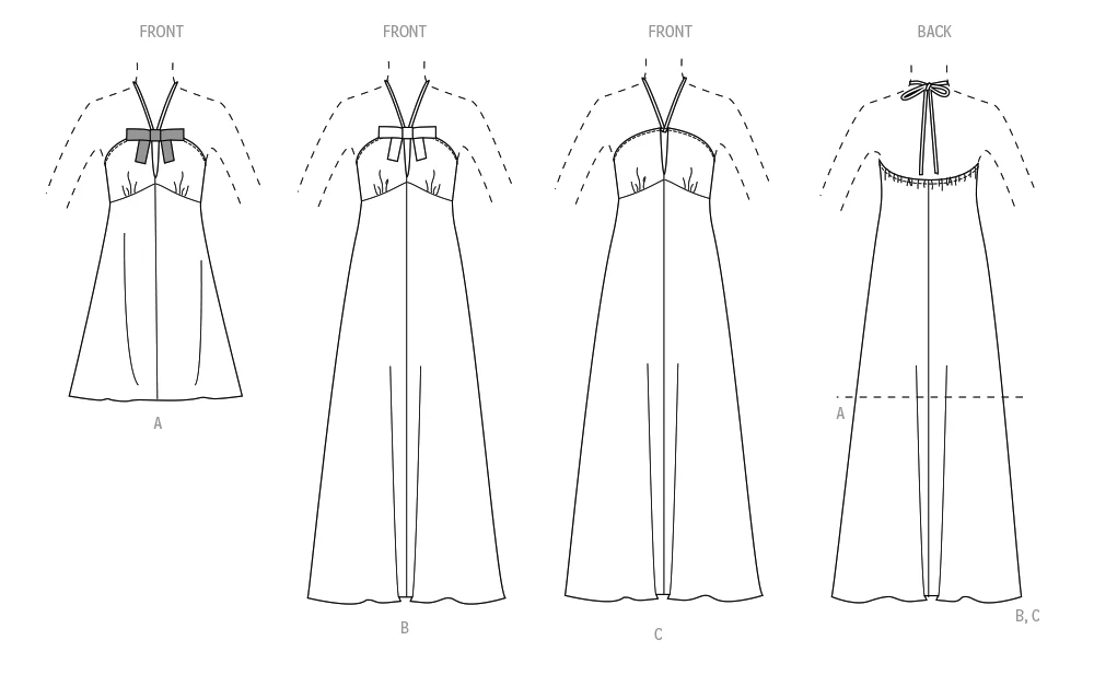 Simplicity Halter Dress S3133 - Image 8