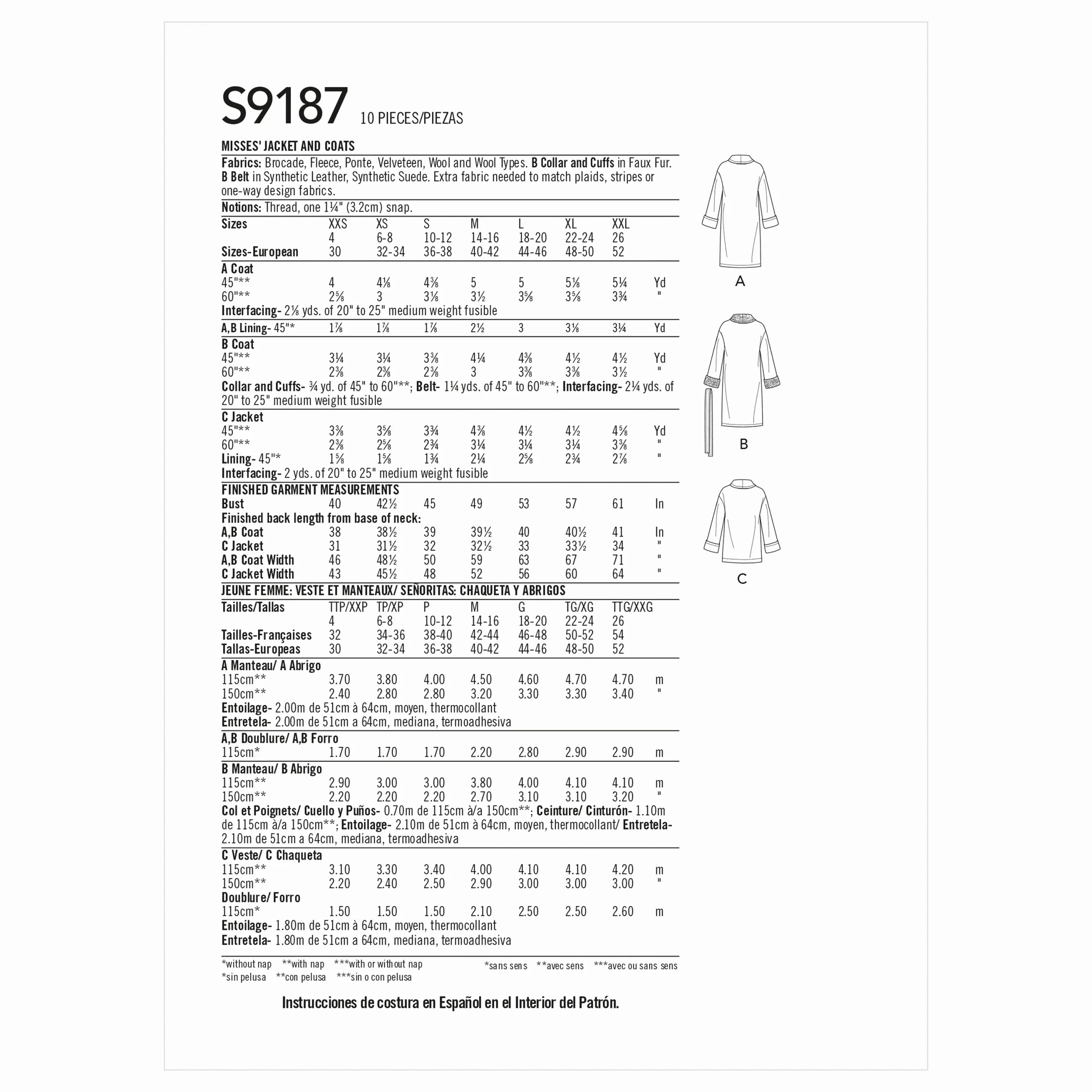 Simplicity Jacket and Coat S9187 - Image 5