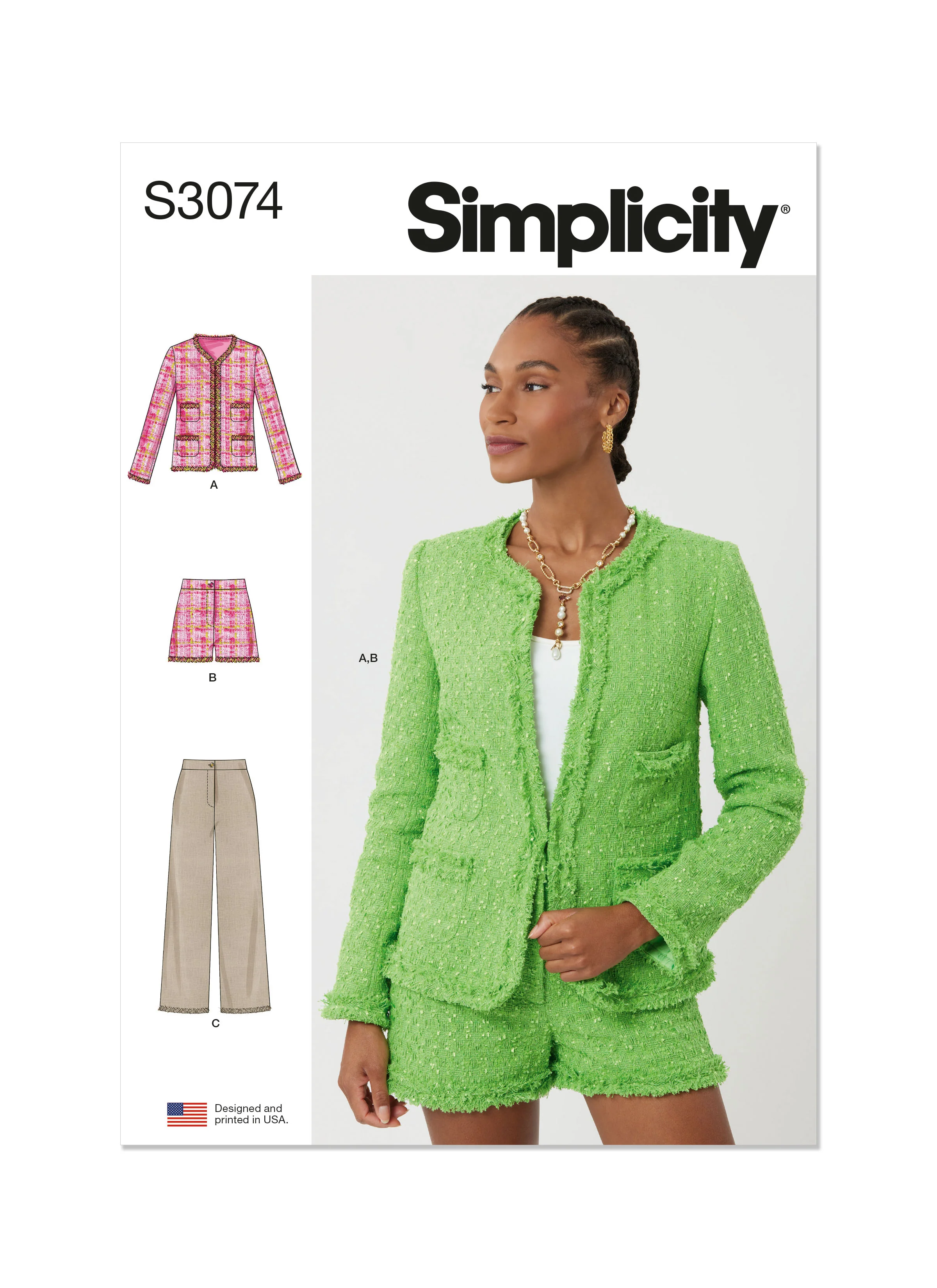 Simplicity Jacket, Shorts and Trousers S3074 - Image 2