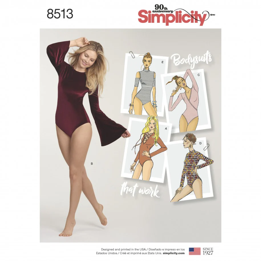 Simplicity Knit Bodysuits S8513 - Image 2