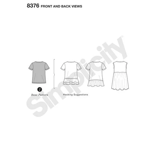Simplicity Knit Top S8376 - Image 3