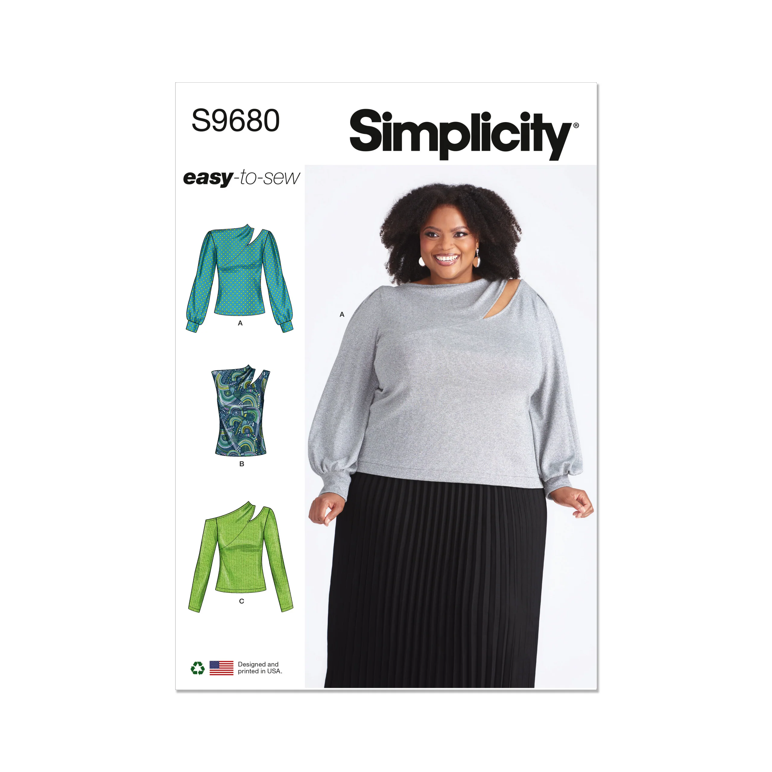 Simplicity Knit Tops S9680 - Image 2