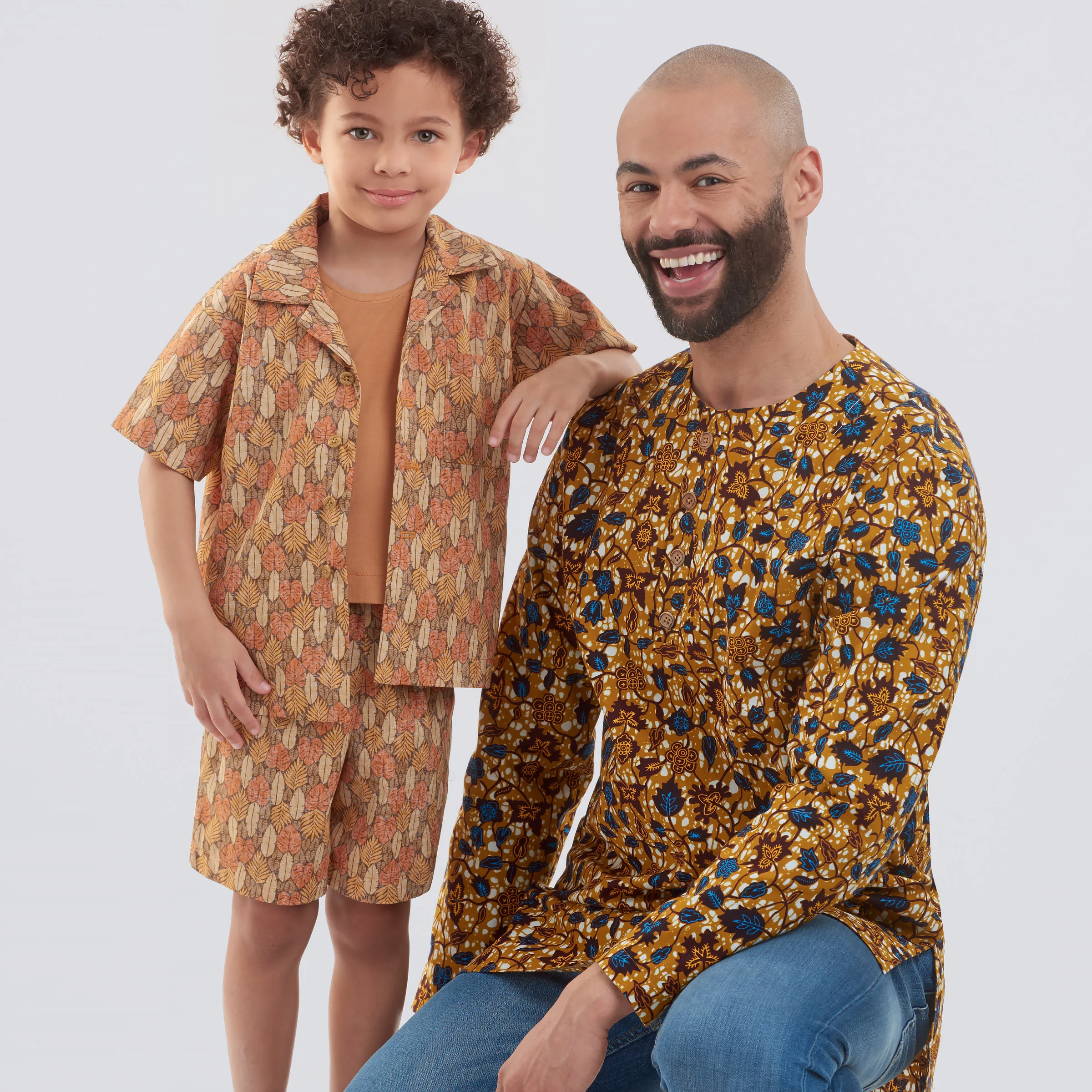Simplicity Men's Half Buttoned Shirts S9158 - Image 3