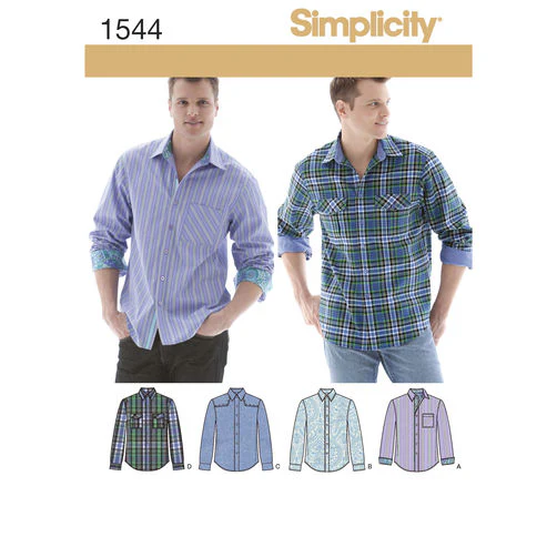 Simplicity Men's Shirts S1544 - Image 2