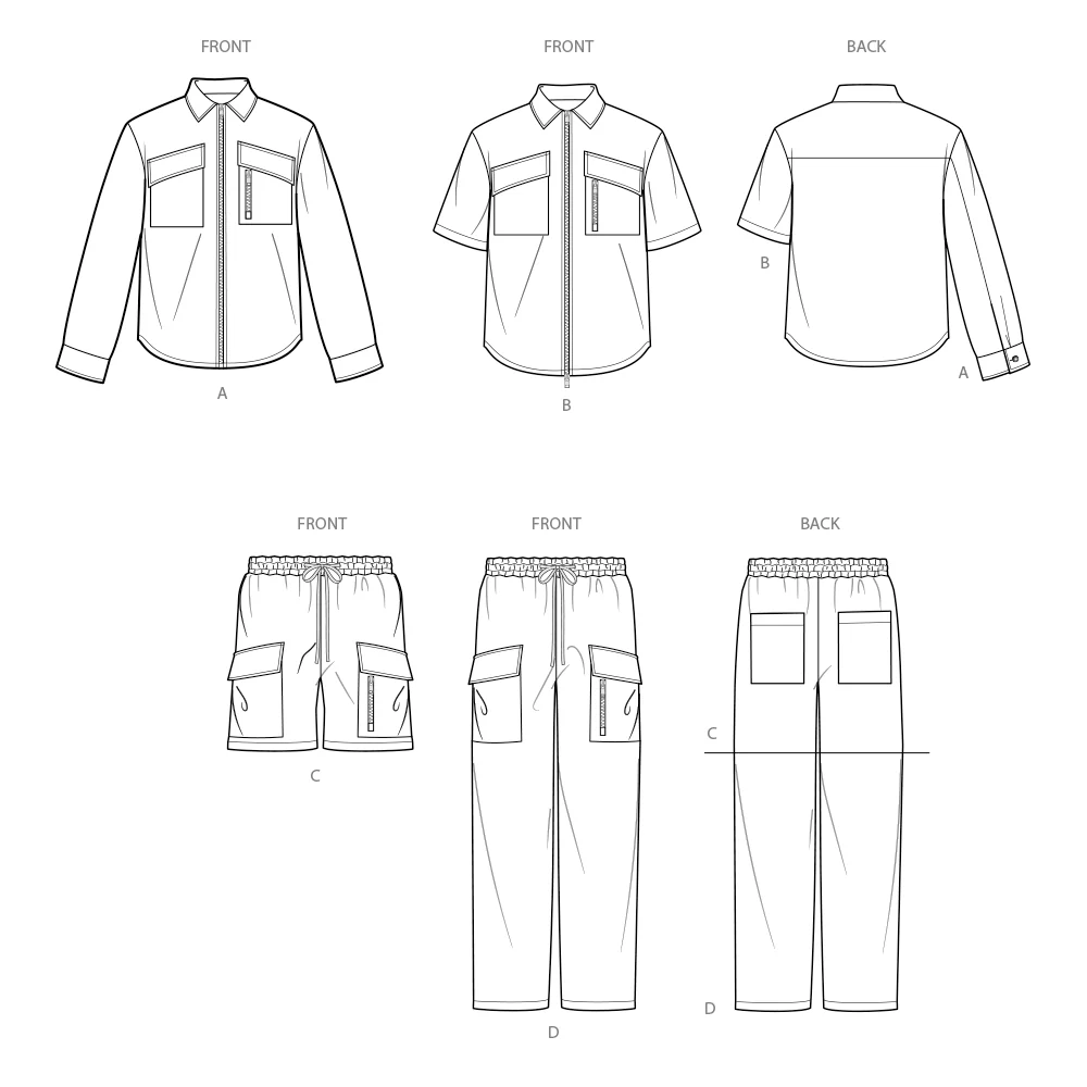 Simplicity Men's Shirts, Shorts and Trousers S3110 - Image 9