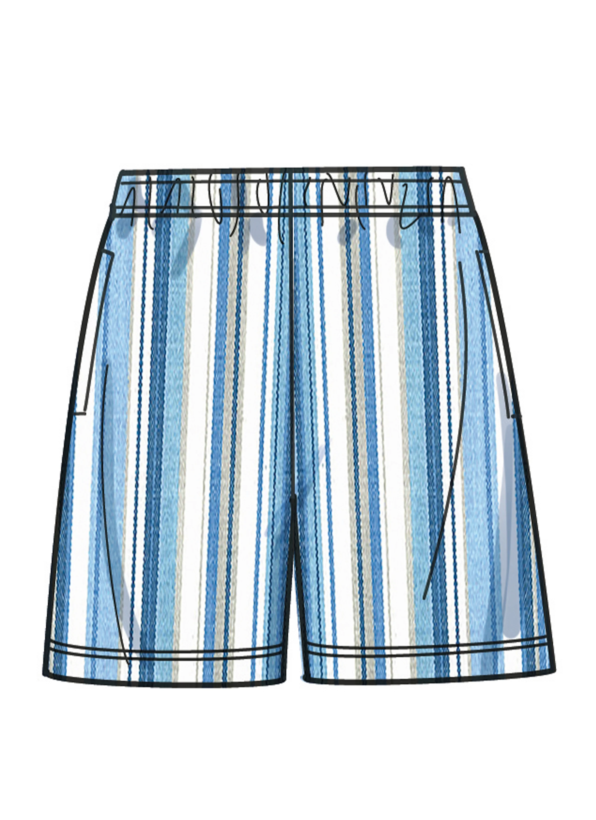 Simplicity Men's T-shirt, Shirt & Shorts S9960 - Image 7