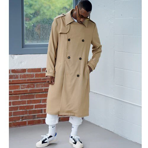 Simplicity Men's Trench Coats S9389 - Image 6