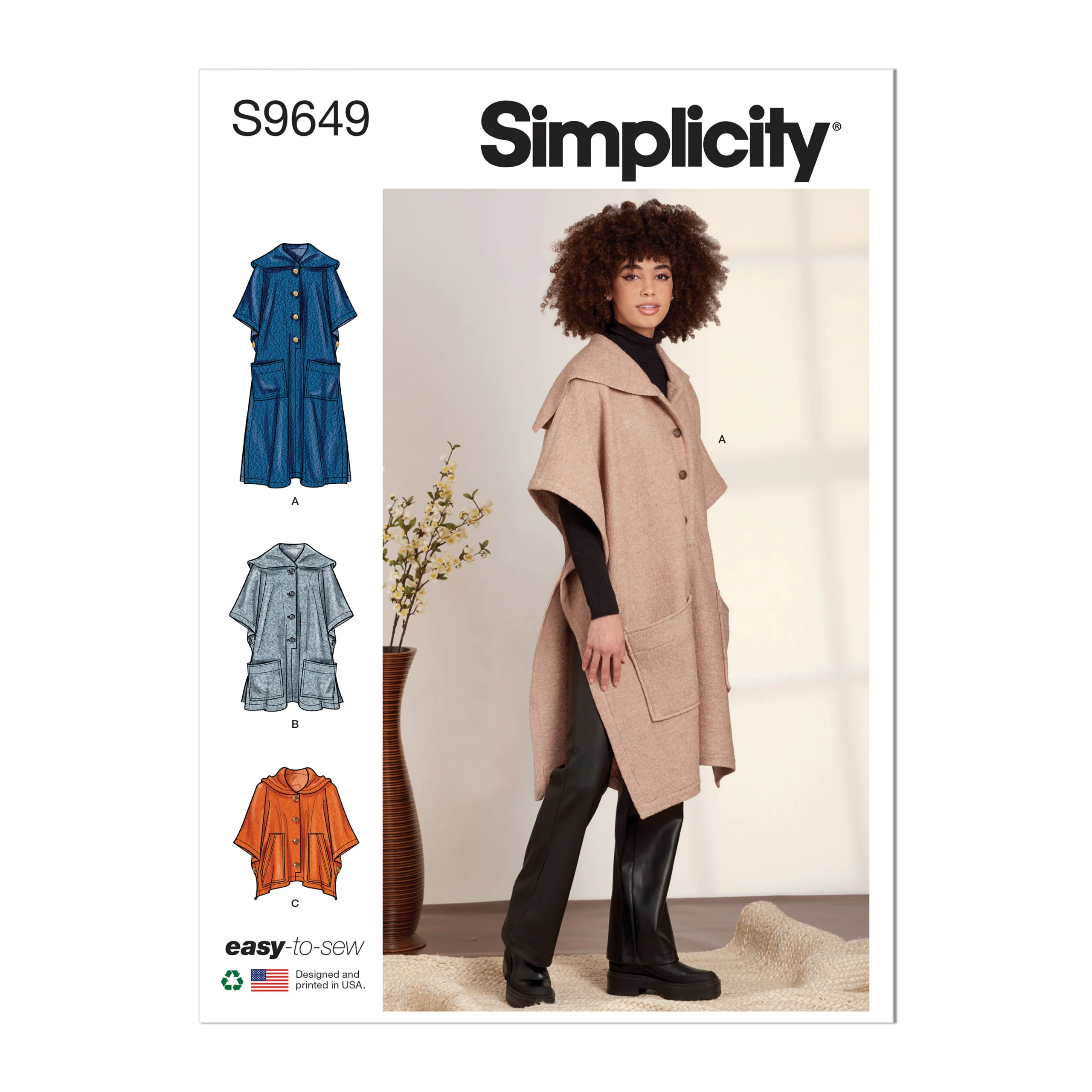 Simplicity Ponchos S9649 - Image 2