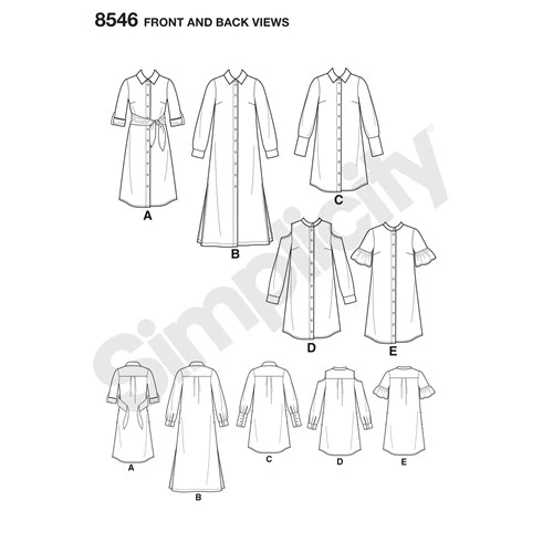Simplicity Shirt Dress S8546 - Image 4