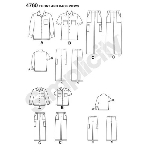 Simplicity Shirts and Trousers S4760 - Image 4