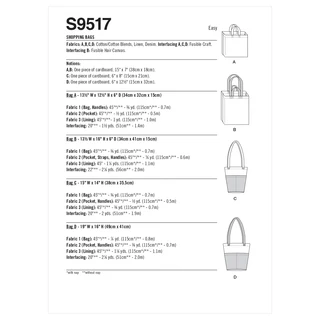 Simplicity Shopping Bags S9517 - Image 7