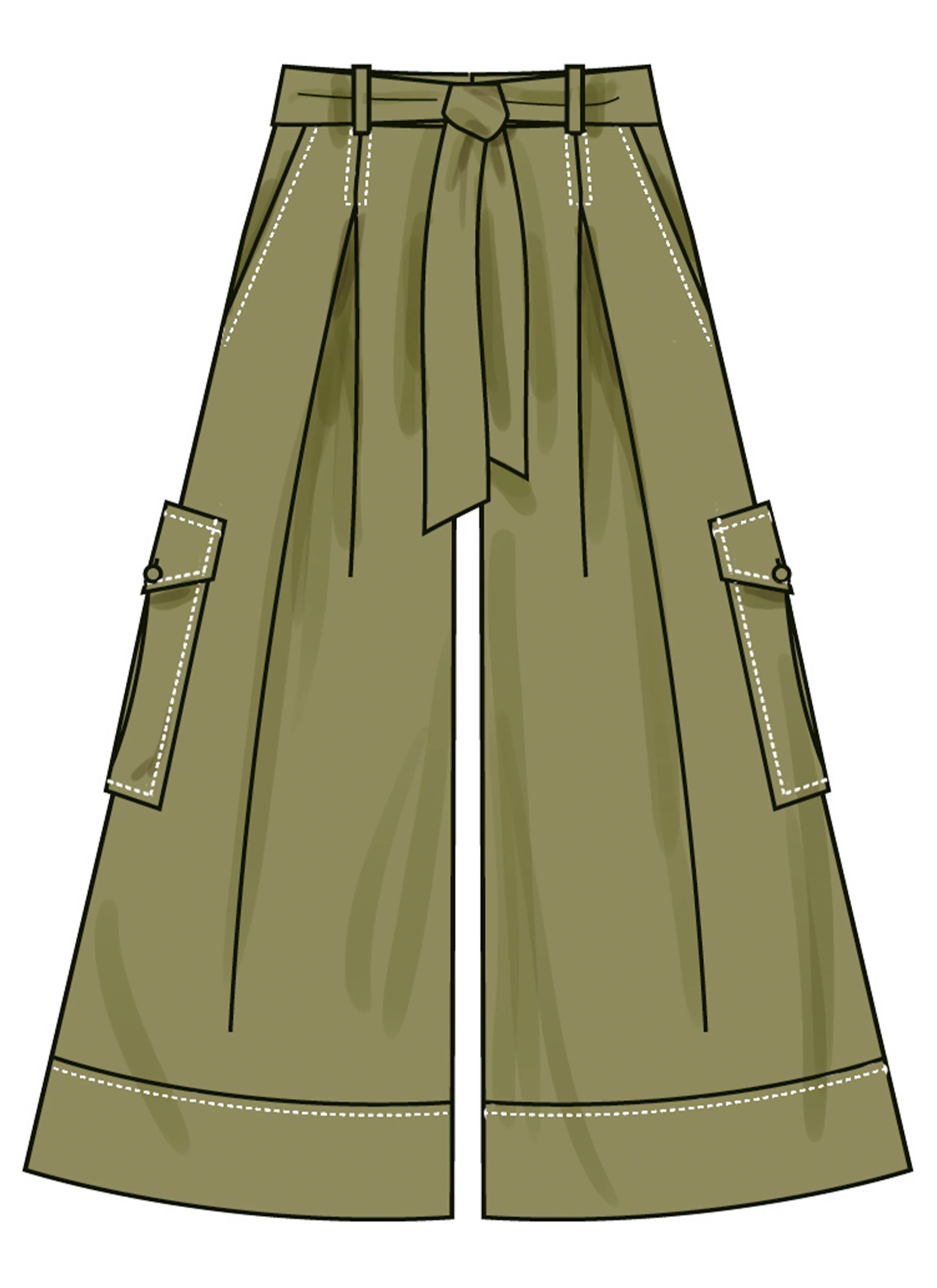 Simplicity Shorts and Trousers with Tie Belt S3106 - Image 6