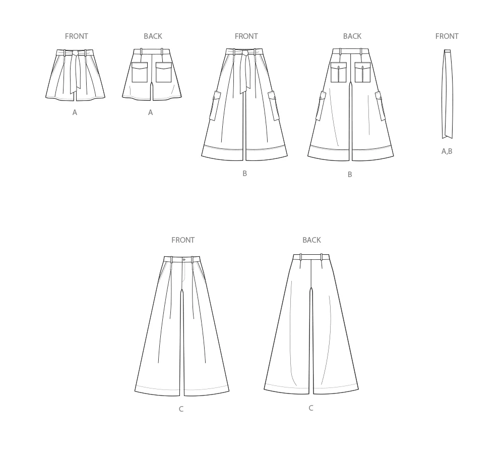 Simplicity Shorts and Trousers with Tie Belt S3106 - Image 8
