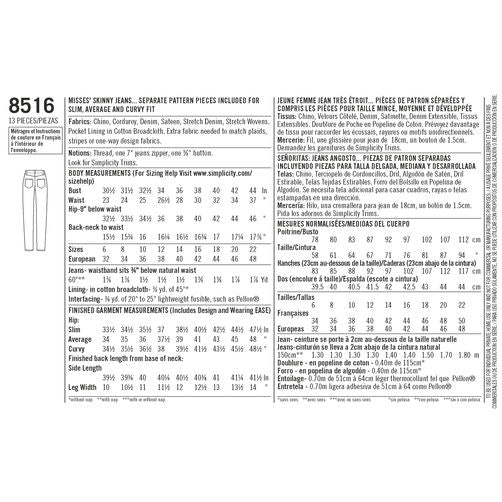 Simplicity Skinny Jeans S8516 - Image 9