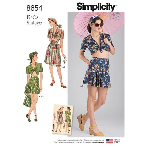 Simplicity Skirt, Shorts and Top S8654 - Image 2
