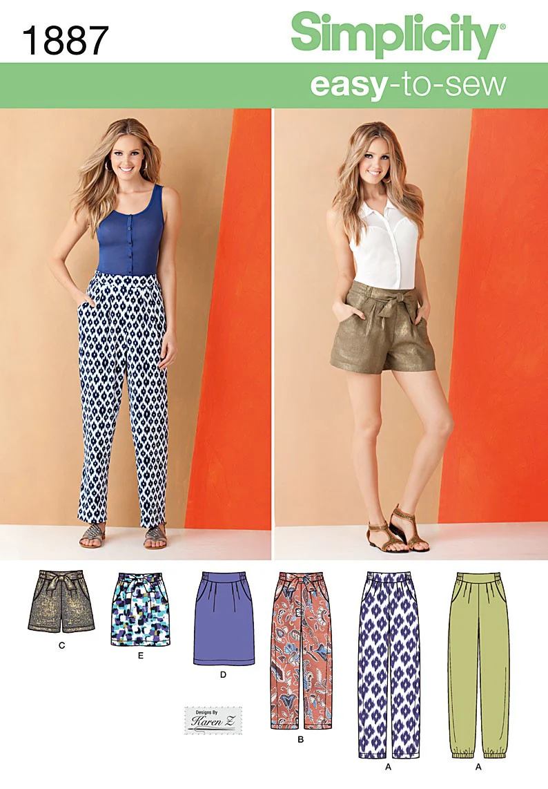 Simplicity Skirt, Trousers & Shorts S1887 - Image 2