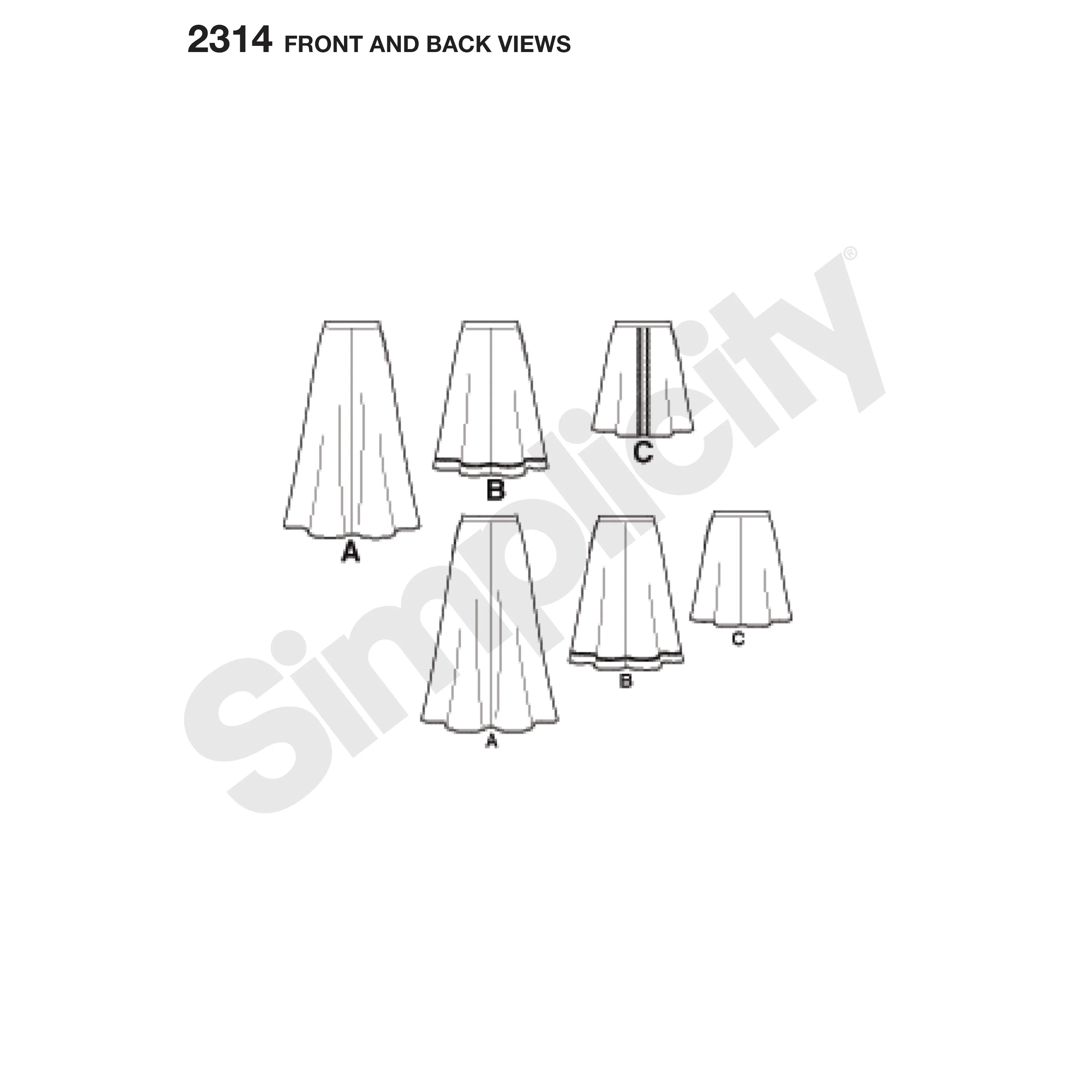 Simplicity Skirts S2314 - Image 3
