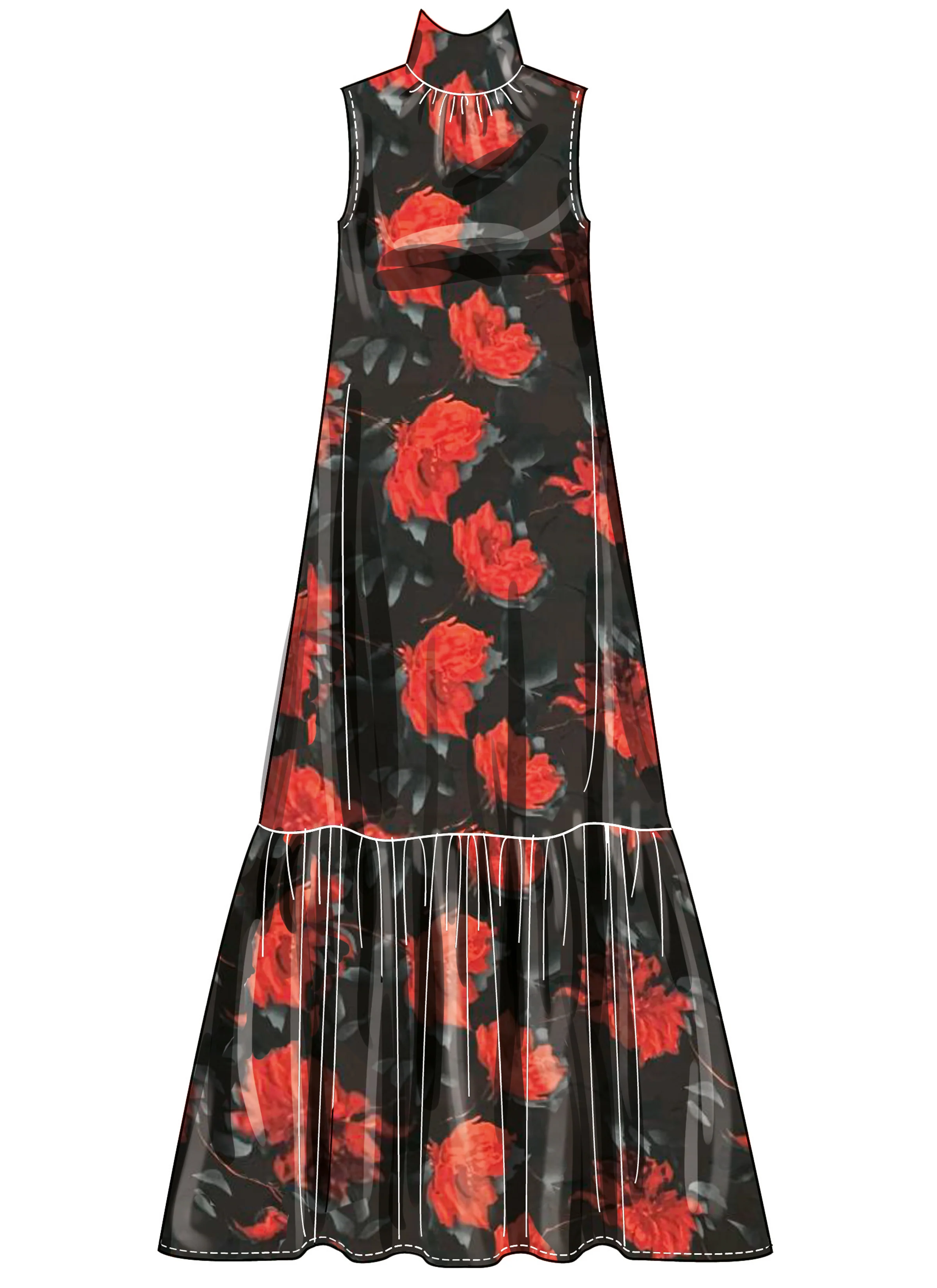 Simplicity Special Occasion Dress S3100 - Image 4