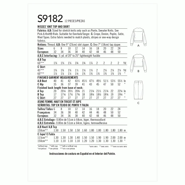 Simplicity Top and Skirt S9182 - Image 5