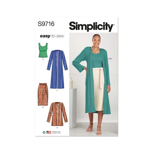 Simplicity Top, Cardigan and Skirt S9716 - Image 2