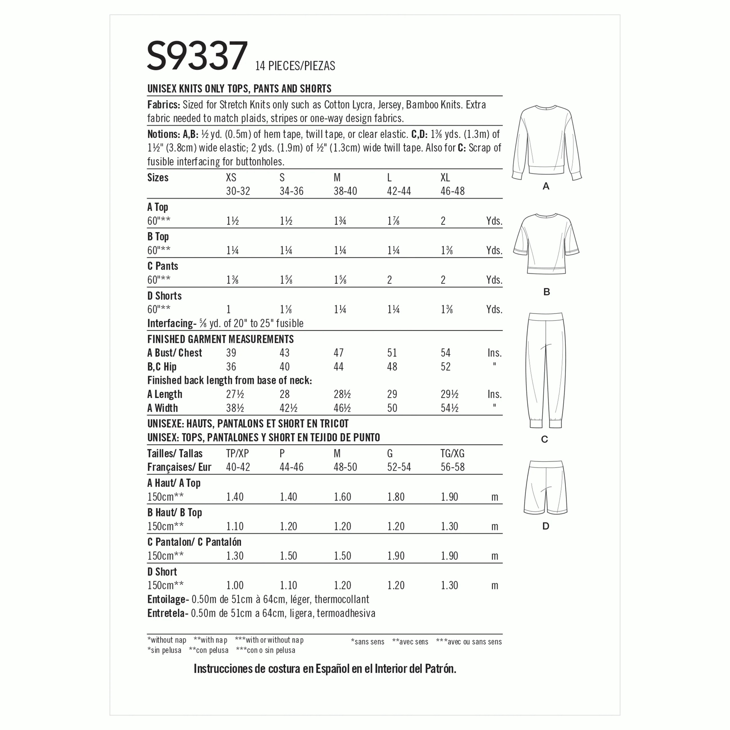 Simplicity Top, Trousers and Shorts S9337 - Image 7
