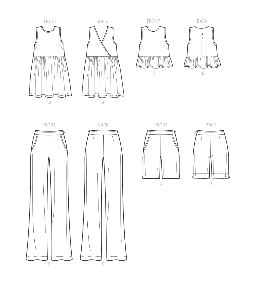 Simplicity Top, Trousers and Shorts S9611 - Image 7