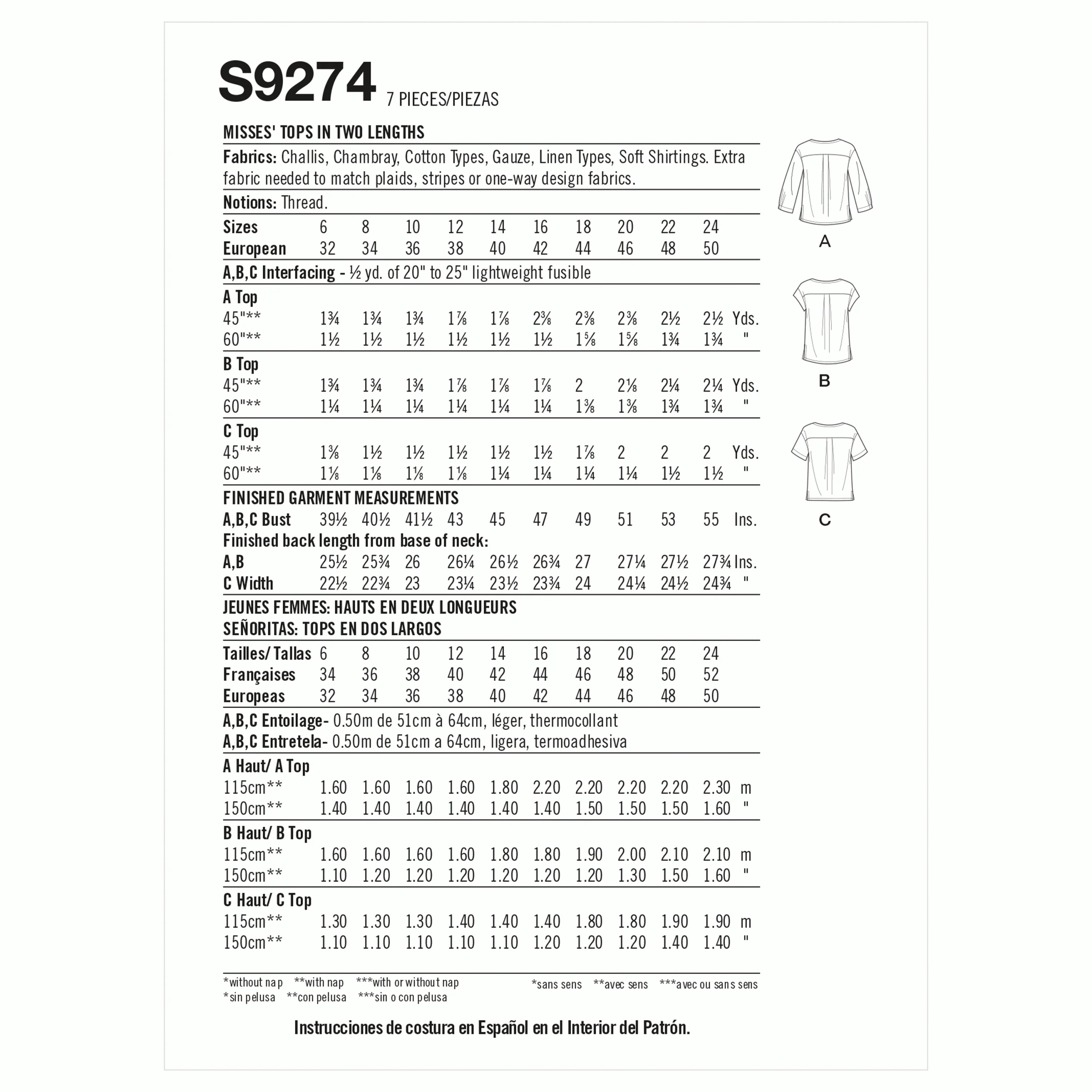 Simplicity Tops S9274 - Image 8
