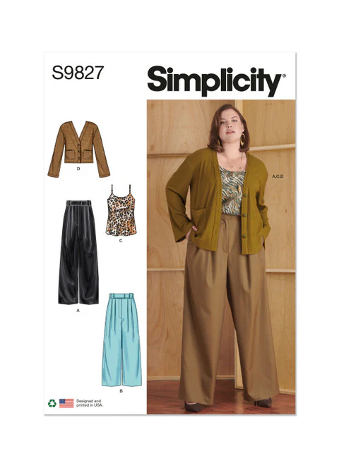 Simplicity Trousers, Camisole & Cardigan S9827 - Image 2