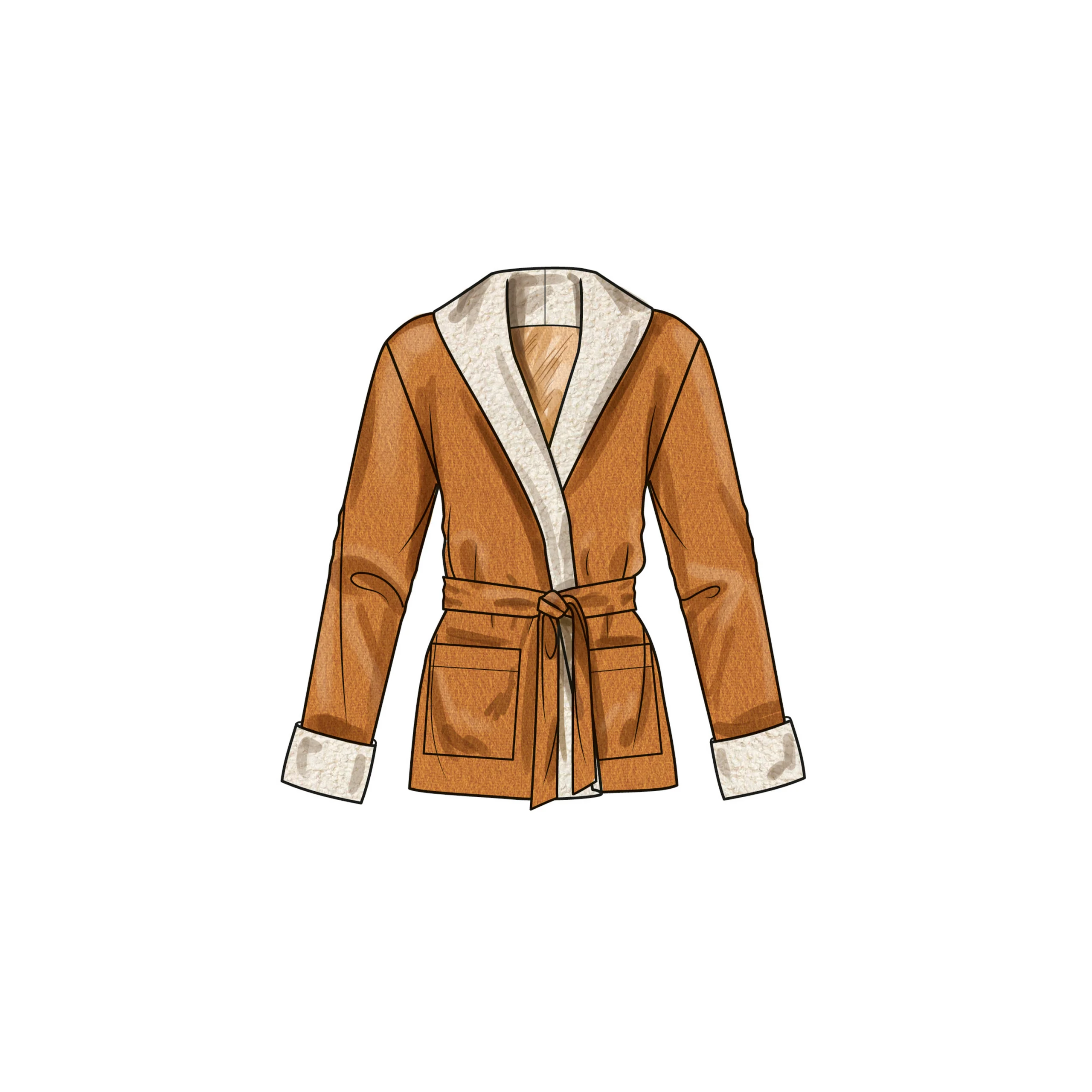 Simplicity Unisex Jacket, Waistcoat and Belt S9692 - Image 3