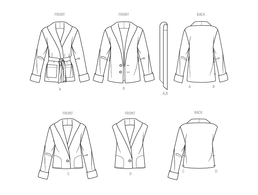 Simplicity Unisex Jacket, Waistcoat and Belt S9692 - Image 7