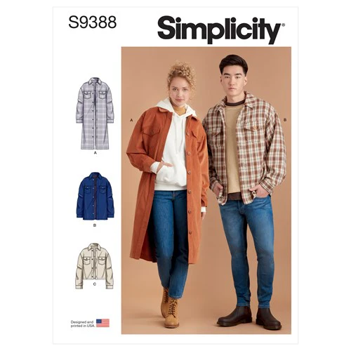 Simplicity Unisex Jackets S9388 - Image 2