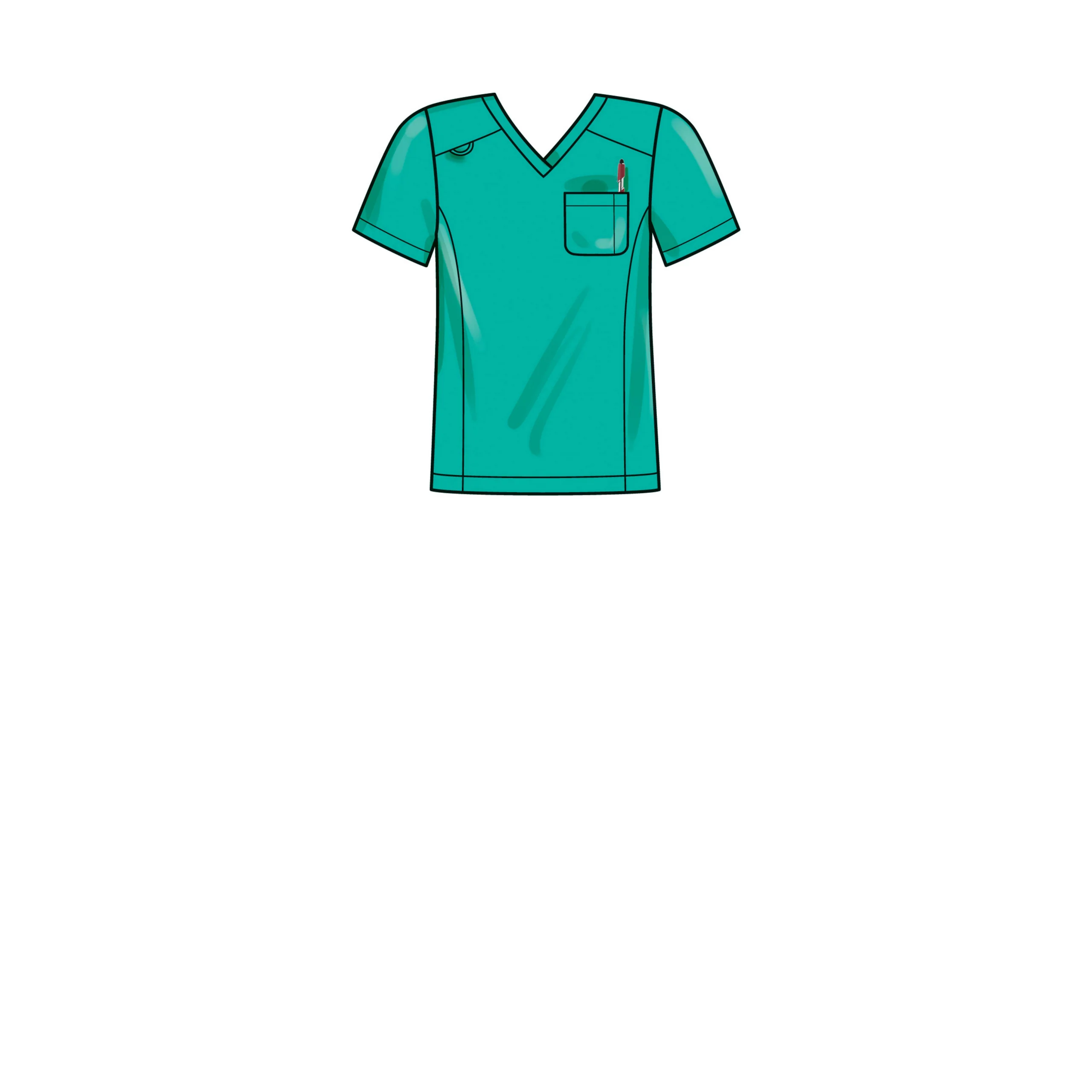 Simplicity Unisex Knit Scrubs S9650 - Image 5